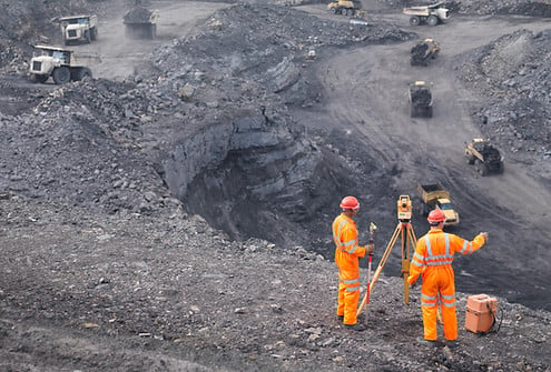 miners working